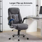 BALHAM TRADE-Chaise de bureau en tissu 400 lbs, dossier haut, chaise de bureau informatique de direction avec accoudoirs relevables