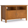 Norfolk 42 inch Wide Solid Wood Transitional TV Stand in Light Golden Brown For TVs up to 43 inches