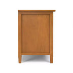 Norfolk 42 inch Wide Solid Wood Transitional TV Stand in Light Golden Brown For TVs up to 43 inches