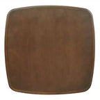 Mid-Century Modern Square Wooden Dining Table with Storage Shelf, Solid Wood Legs Small Dining Room Table or Coffee Table-Panipeachy