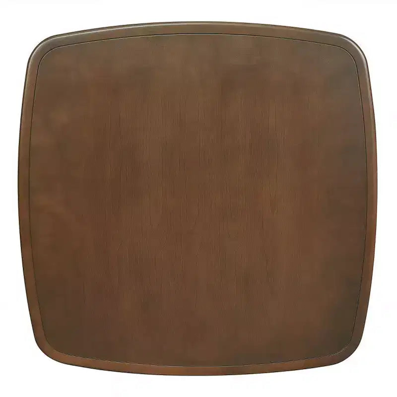 Mid-Century Modern Square Wooden Dining Table with Storage Shelf, Solid Wood Legs Small Dining Room Table or Coffee Table-Panipeachy