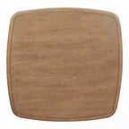 Mid-Century Modern Square Wooden Dining Table with Storage Shelf, Solid Wood Legs Small Dining Room Table or Coffee Table-Panipeachy