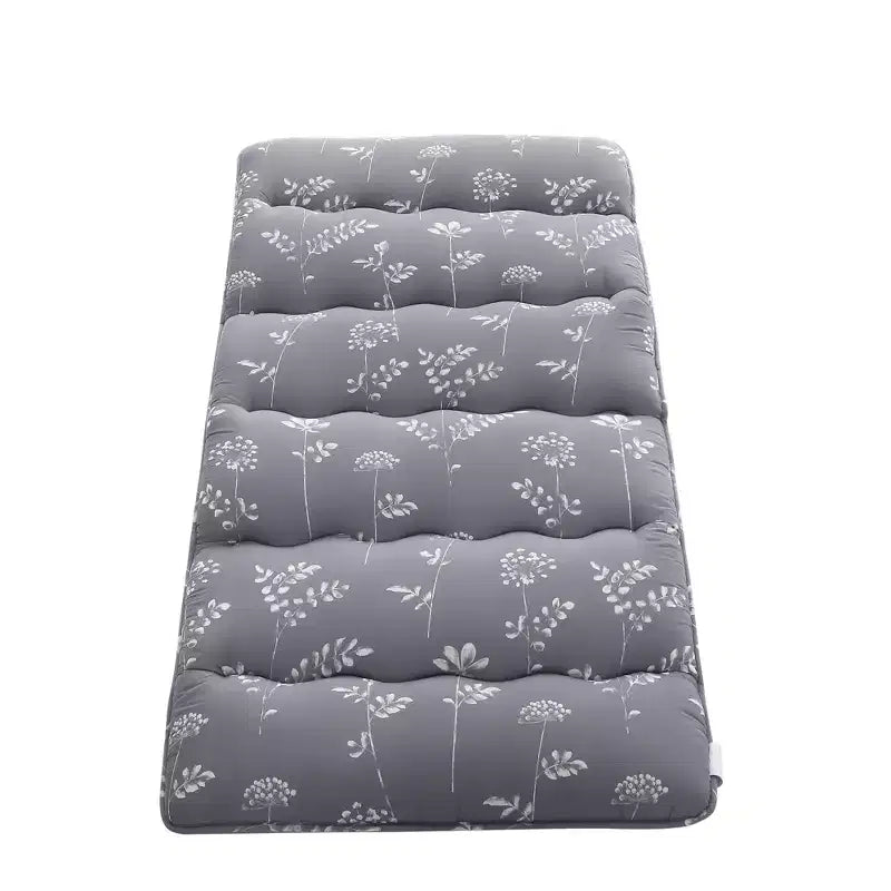 COZONY Twin/Full Japanese Futon Mattress, Floral Printed Floor Sleeping Pad & Roll-Up Camping Mattress