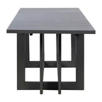 Whisen Rustic 82 Extendable Dining Table, Trestle Kitchen Table with Rubber Wood Legs, 2 Removable Leaves