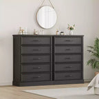 COZONY 5-Drawer Dresser, 43 Tall Wooden Chest w/ Large Drawers, Modern Storage Organizer