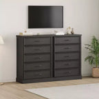 COZONY 5-Drawer Dresser, 43 Tall Wooden Chest w/ Large Drawers, Modern Storage Organizer