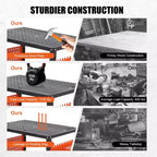 Table de soudure 36"x24"x29.8" avec roues, rangement et panneau perforé, Établi de soudure mobile en acier robuste, Table d'atelier portable pour amateur (Orange)