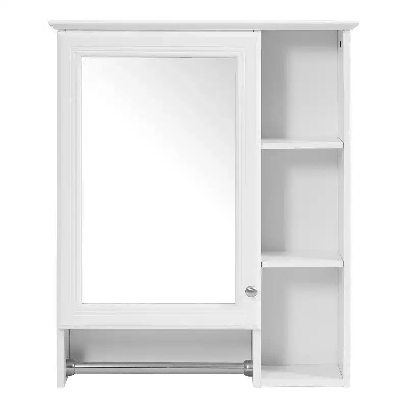 GDFStudio Nataly 24 Armoire de toilette minimaliste 3-en-1 avec miroir haute définition et barre porte-serviettes