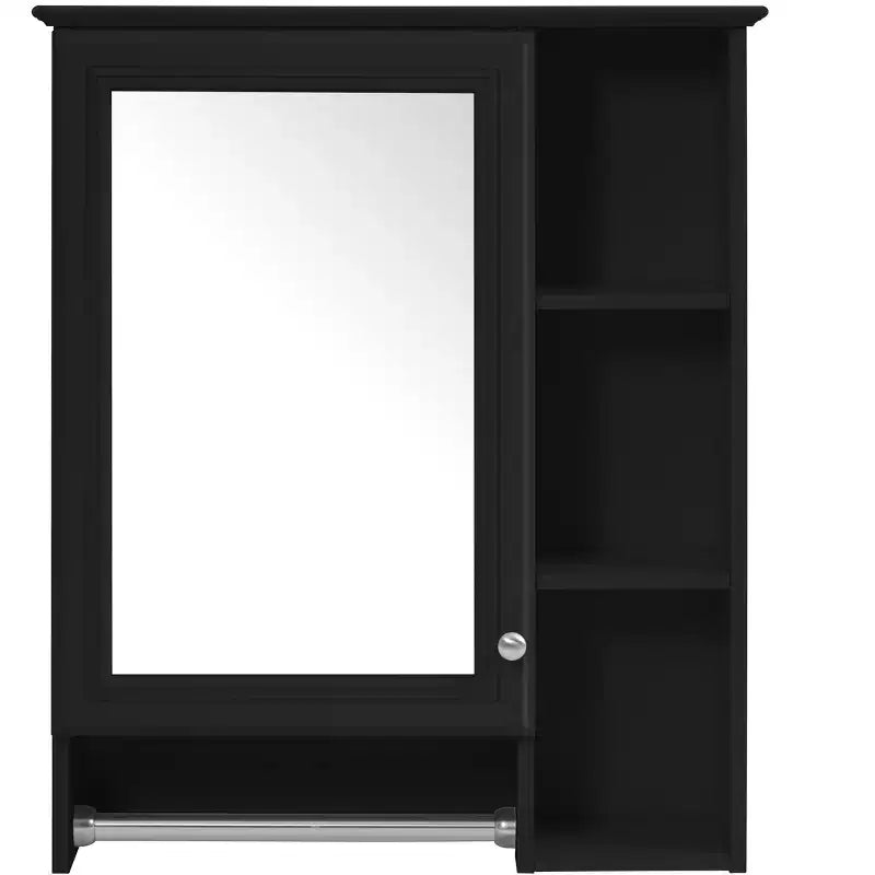 GDFStudio Nataly 24 Armoire de toilette minimaliste 3-en-1 avec miroir haute définition et barre porte-serviettes