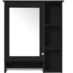 GDFStudio Nataly 24 Armoire de toilette minimaliste 3-en-1 avec miroir haute définition et barre porte-serviettes
