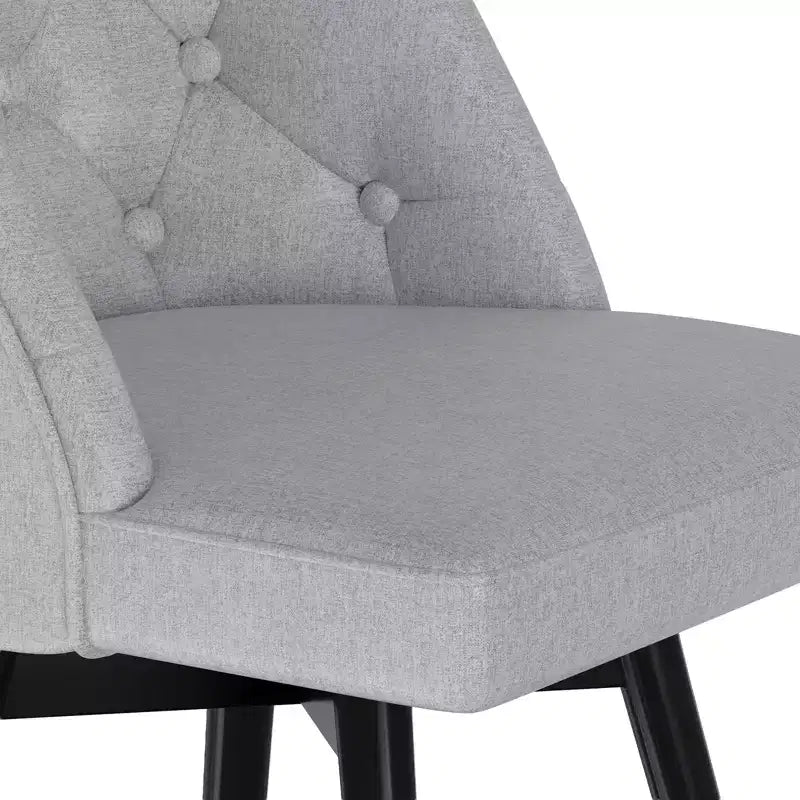 Tabourets de bar pivotants avec dossier, lot de 2 tabourets de bar de 66 cm de hauteur de comptoir, chaises modernes pour îlot de cuisine
