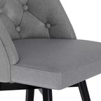 Tabourets de bar pivotants avec dossier, lot de 2 tabourets de bar de 66 cm de hauteur de comptoir, chaises modernes pour îlot de cuisine
