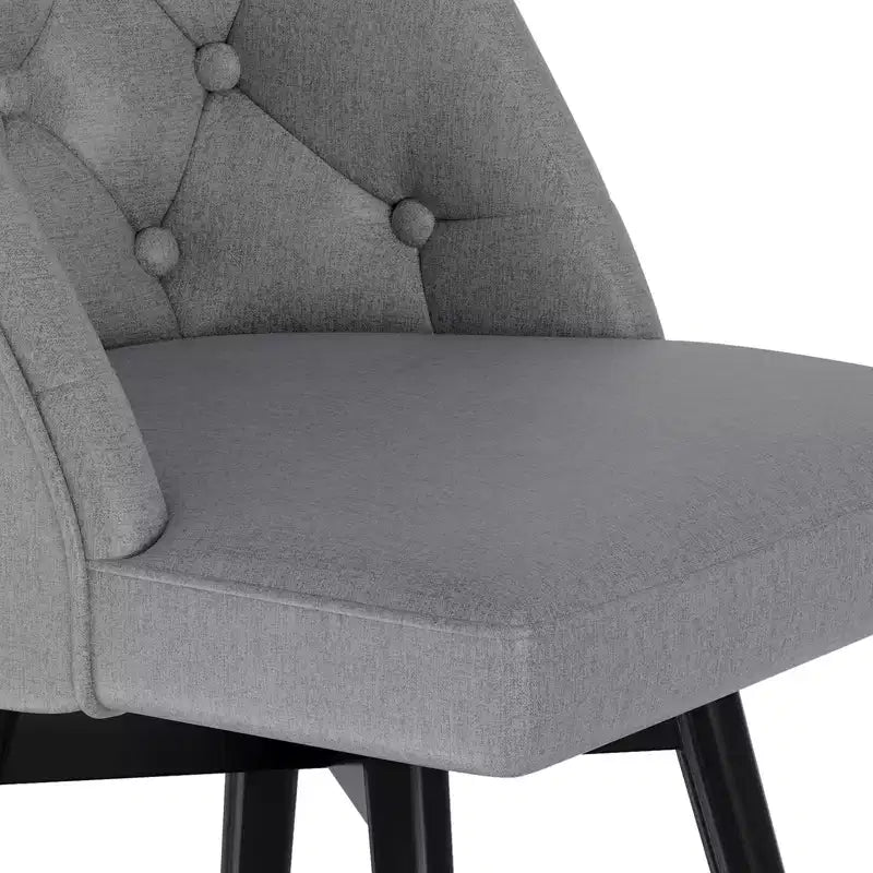 Tabourets de bar pivotants avec dossier, lot de 2 tabourets de bar de 66 cm de hauteur de comptoir, chaises modernes pour îlot de cuisine