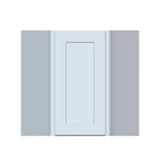 CASAINC 24 W x 30 H x 12 D Shaker Base Kitchen Cabinet, Solid Wood Frame, Water-Based Low-VOC Paint, Soft-Close, RTA, Dove Gray