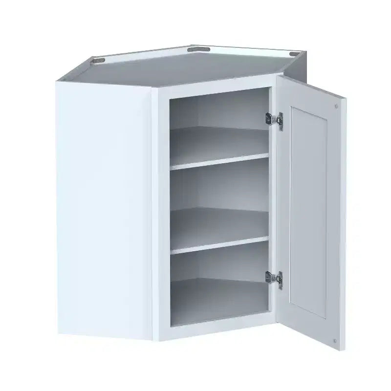 Meuble bas de cuisine Shaker CASAINC 24 L x 30 H x 12 P, cadre en bois massif, peinture à l'eau à faible teneur en COV, fermeture douce, RTA, gris colombe