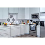 Meuble bas de cuisine Shaker CASAINC 24 L x 30 H x 12 P, cadre en bois massif, peinture à l'eau à faible teneur en COV, fermeture douce, RTA, gris colombe