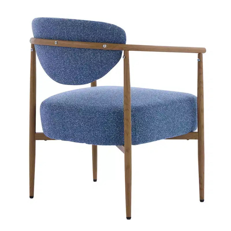 MAYEERTY Chaise de salle à manger moderne, chaise d'appoint rembourrée avec cadre en métal, chaise pour salon, chambre à coucher, salle à manger, bureau à domicile