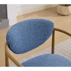 MAYEERTY Chaise de salle à manger moderne, chaise d'appoint rembourrée avec cadre en métal, chaise pour salon, chambre à coucher, salle à manger, bureau à domicile