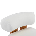27.25-Inch Modern Boucle Lounge Chair with Solid Wood Frame, Soft Upholstery, for Various Rooms