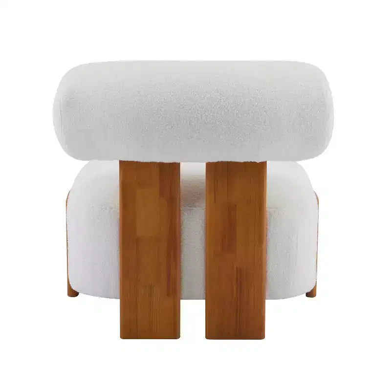 27.25-Inch Modern Boucle Lounge Chair with Solid Wood Frame, Soft Upholstery, for Various Rooms
