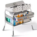 Foalom 2-in-1 Baby Changing Table and Bath Tub,Foldable Design and Storage for Newborn Care.