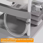 Table à langer et baignoire pour bébé Foalom 2 en 1, design pliable et rangement pour les soins du nouveau-né.