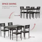 Ensemble table à manger 5 pièces, table et chaises de salle à manger de style industriel pour 4 personnes, ensemble de table de cuisine pour salle à manger cuisine appartement