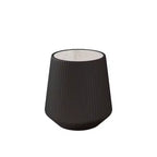 Table d'appoint ronde moderne avec finition en cuir PU, dessus en pierre frittée blanche, table d'appoint élégante pour le salon ou les petits espaces - Panipeachy