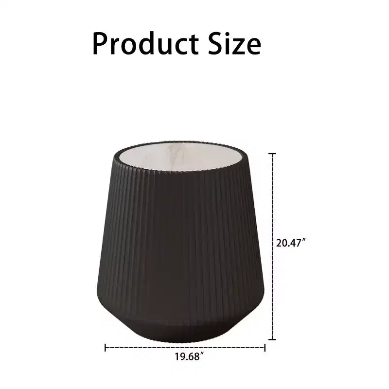 Table d'appoint ronde moderne avec finition en cuir PU, dessus en pierre frittée blanche, table d'appoint élégante pour le salon ou les petits espaces - Panipeachy