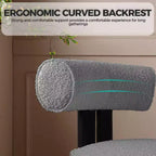 Chaises de salle à manger modernes, Chaises de salle à manger, Dossier incurvé ergonomique, Pieds en bois d'hévéa robustes, pour Salon, Salle à manger, Cuisine