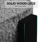 Chaises de salle à manger modernes, Chaises de salle à manger, Dossier incurvé ergonomique, Pieds en bois d'hévéa robustes, pour Salon, Salle à manger, Cuisine
