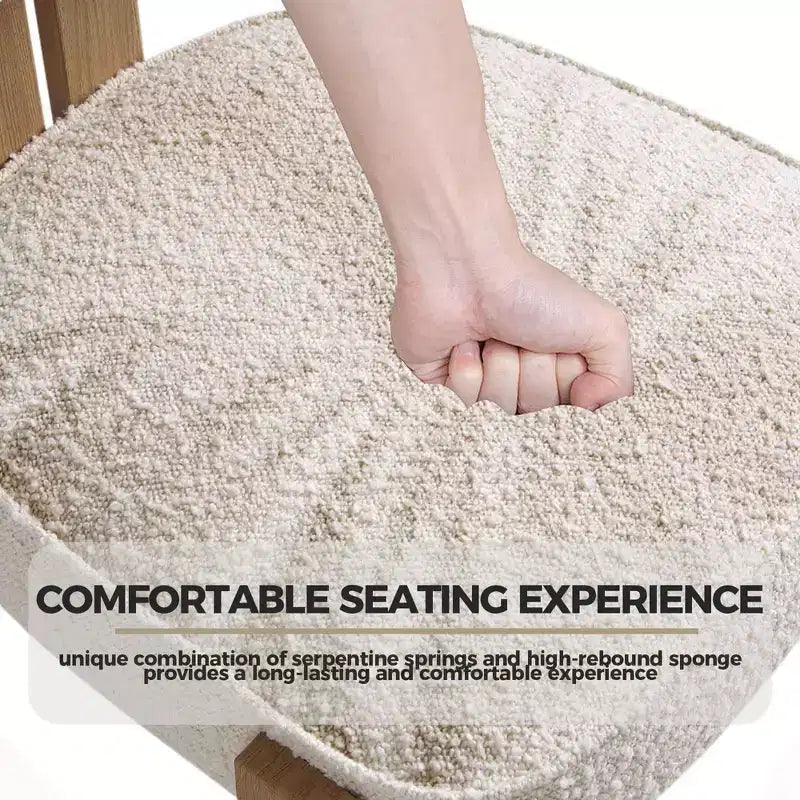 Chaises de salle à manger modernes, Chaises de salle à manger, Dossier incurvé ergonomique, Pieds en bois d'hévéa robustes, pour Salon, Salle à manger, Cuisine