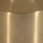 Table d'appoint moderne pour la décoration intérieure – Dessus rond en marbre avec piédestal – Petite table de 22 po, or et blanc