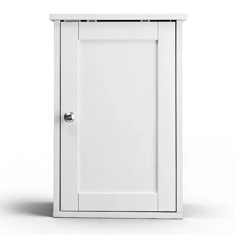 White Bathroom Wall Cabinet 1 Door 1 Shelf