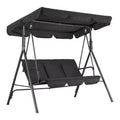 Outdoor Patio Swing Chair with Adjustable Canopy, Durable Steel Frame, for Garden, Backyard, Poolside