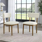 Chaises de salle à manger rembourrées GDFStudio Solstice Boucle (lot de 2)
