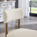Chaises de salle à manger rembourrées GDFStudio Solstice Boucle (lot de 2)