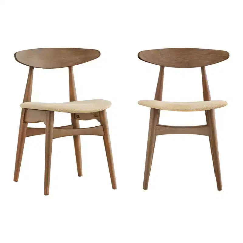 Cortland Mid-Century Modern Tapered Dining Chairs (Set of 2) - iNSPIREQ