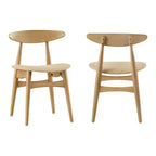 Cortland Mid-Century Modern Tapered Dining Chairs (Set of 2) - iNSPIREQ