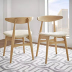 Cortland Mid-Century Modern Tapered Dining Chairs (Set of 2) - iNSPIREQ