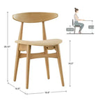 Cortland Mid-Century Modern Tapered Dining Chairs (Set of 2) - iNSPIREQ