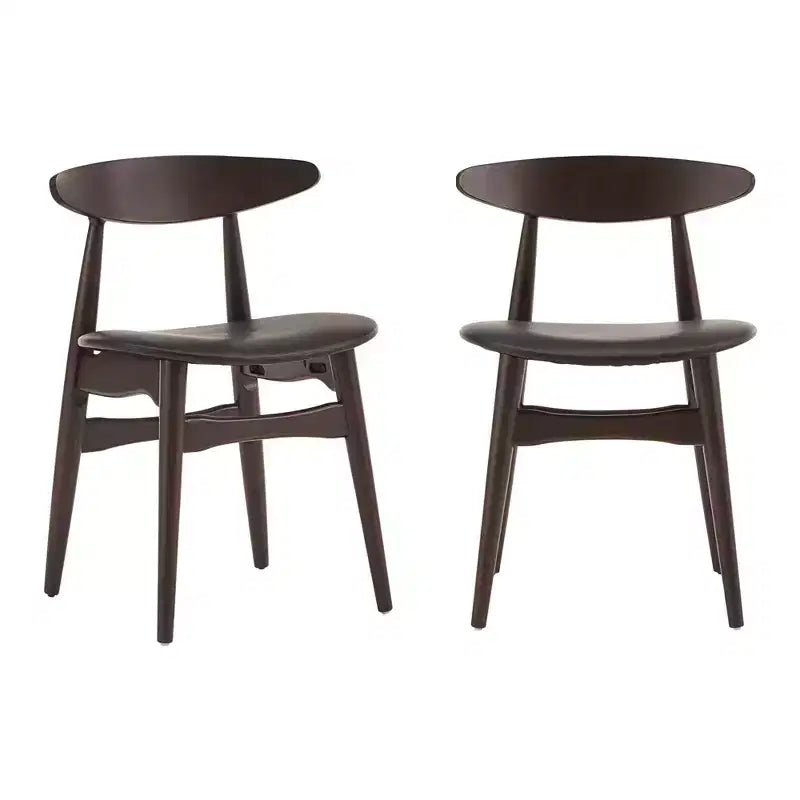 Cortland Mid-Century Modern Tapered Dining Chairs (Set of 2) - iNSPIREQ