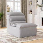 Ergonomic Bean Bag Chair, with Back Support, Non-Slip Base, Modern Single Sofa, for Living Room, Bedroom, Office