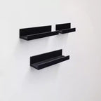 NAYSAYE Floating Shelves Wall Mounted Wood Storage with Invisible Brackets for Bathroom Bedroom Living Room Kitchen, Multicolor