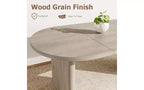 63 Oval Dining Table for 6-8 People, Modern Farmhouse Wood Table, Water-Resistant Rustic Oak Finish for Dining Room