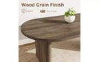 63 Oval Dining Table for 6-8 People, Modern Farmhouse Wood Table, Water-Resistant Rustic Oak Finish for Dining Room