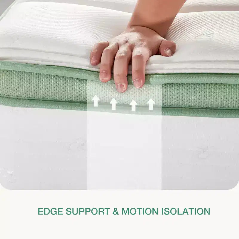 Novilla 6/8/10/12/14 inch Medium Cooling Gel Memory Foam Hybrid Mattress, CertiPUR-US, OEKO-TEX Certified
