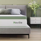 Novilla 6/8/10/12/14 inch Medium Cooling Gel Memory Foam Hybrid Mattress, CertiPUR-US, OEKO-TEX Certified