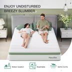 Novilla 6/8/10/12/14 inch Medium Cooling Gel Memory Foam Hybrid Mattress, CertiPUR-US, OEKO-TEX Certified