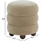Cecelia Round Ottoman - SFV5133 - Safavieh Couture